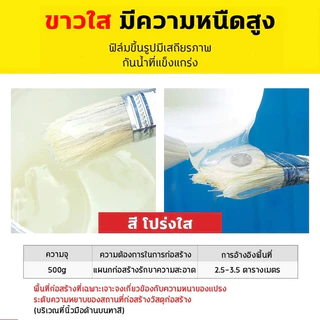 กาวกันซึมแบบใส กาวใสกันน้ำซึม ใสแห้งไว ซ่อมแซมรอยแตกของห้องน้ำ ท่อน้ำรั่ว โถส้วมรั่ว