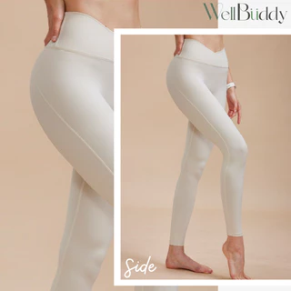 WellBuddy V-Flex เลกกิ้งออกกำลังกาย กางเกงเลกกิ้ง กางเกงโยคะ เอวทรงวี พรางหุ่น (V-Flex Leggings)
