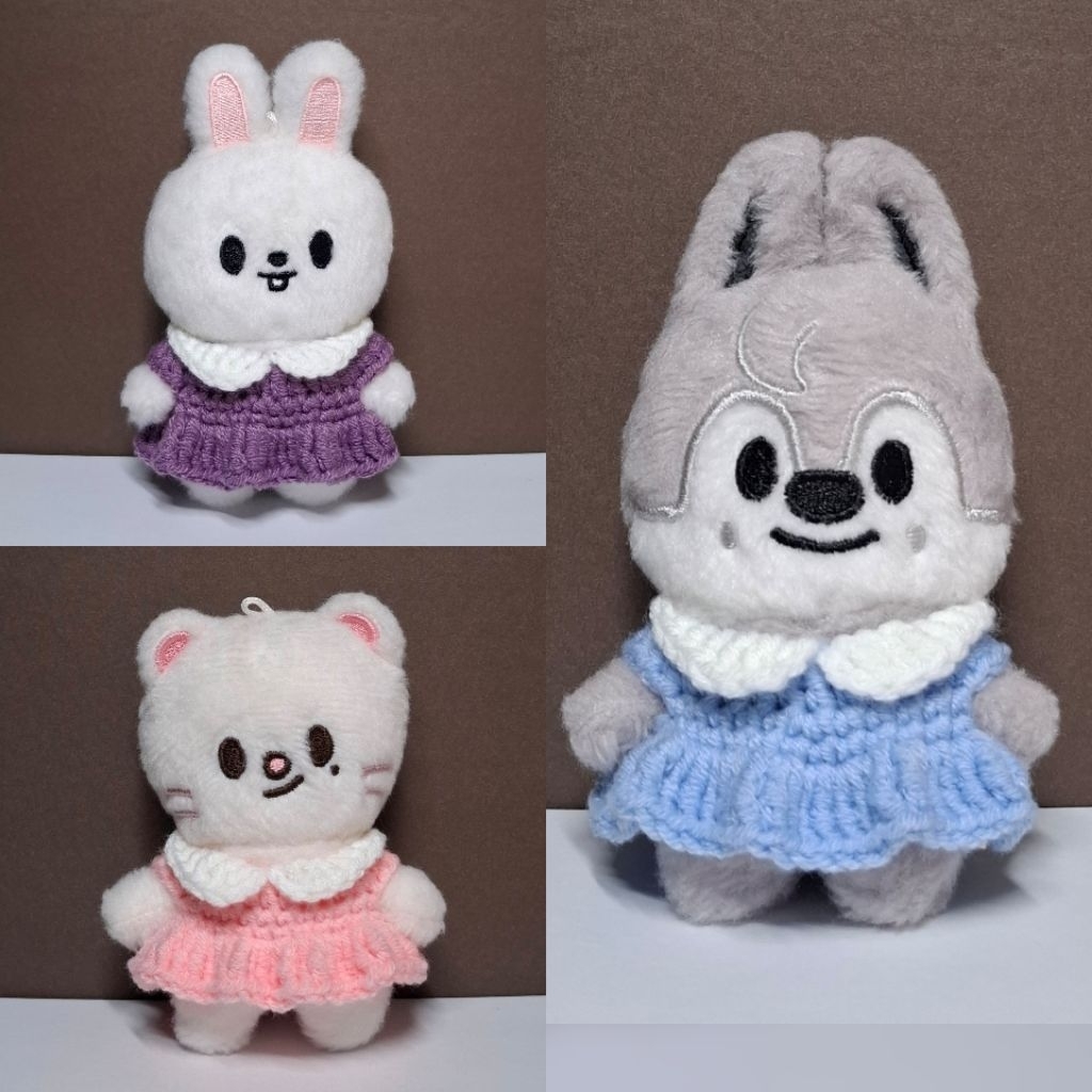(มี 12 สี) ชุดตุ๊กตา 10cm | เดรสคอปก