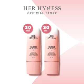 [แพคคู่] HER HYNESS HYA+ WATER SUNSCREEN SPF50+ PA++++ กันแดดเนื้อน้ำเบาที่สุด ไม่กวนเมคอัพ สูตรใช้ทุกวัน 30มล.