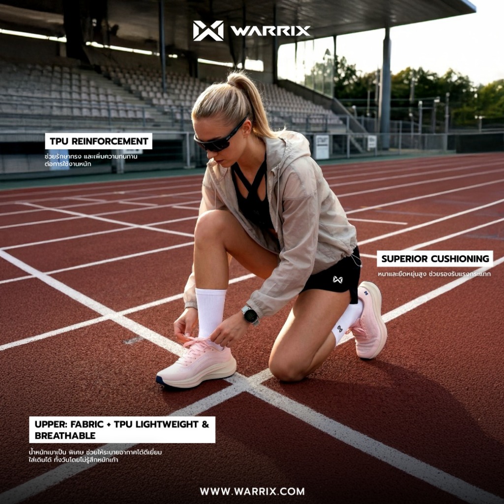 WARRIX รองเท้าวิ่ง รุ่น PACE 01 ROAD (WF-261RNACL01) — صورة 3