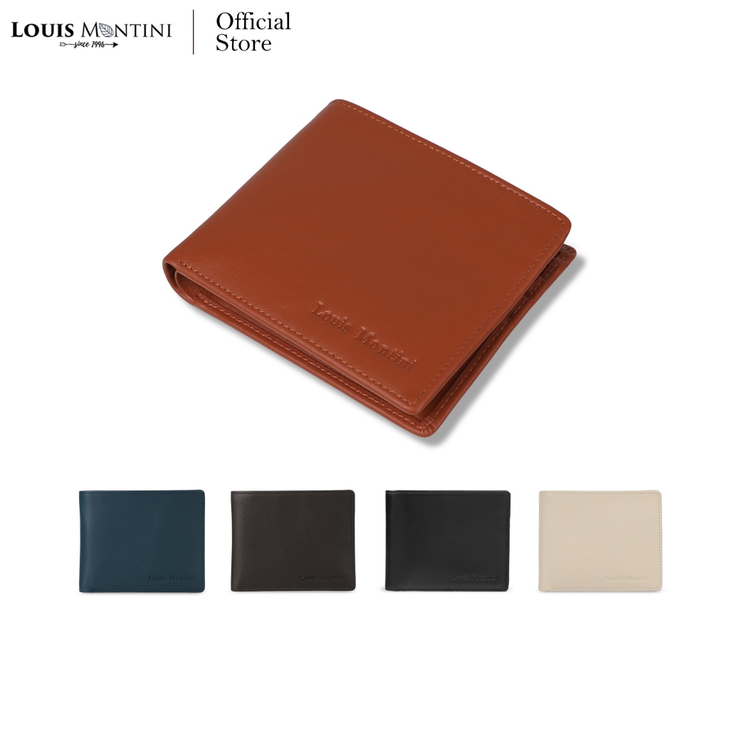 [ส่งด่วนฟรี] Louis Montini (NEVILLE) กระเป๋าสตางค์หนังแท้ กระเป๋าสตางค์ผู้ชาย Men's Wallet TTM061