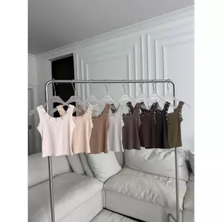 PT016 Studded tank top PROMTHONG (งานไซส์)