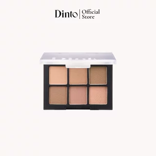 Dinto: Blur-Finish Shadow พาเลตตา 6 หลุม [Official Store]