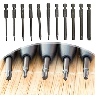 Torx ชุดดอกสว่านกลวง 100mm T6-T40 ชุดดอกไขควงหกแฉกแบบทอร์กซ์