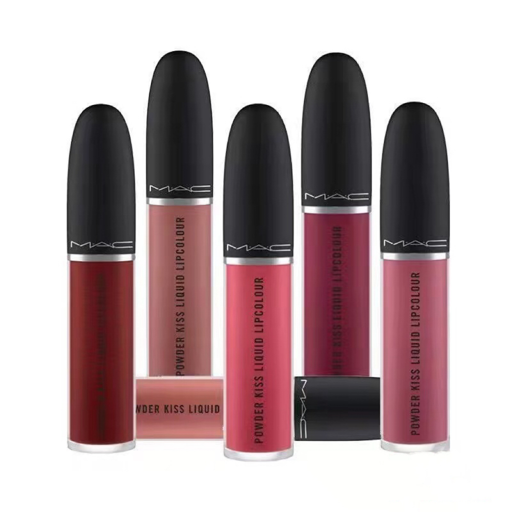 ลิปสติก MAC, ชุด MAC All-in-One / ลิปสติกเนื้อแมทสีชมพู Pink Kiss / ลิปกลอส / ลิปสเตน / 5 มล.
