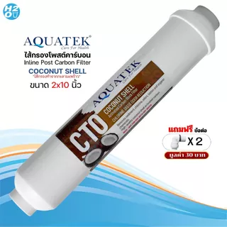 Omnipure USA ไส้กรองน้ำ Post Carbon Inline ขนาด10นิ้ว โพสต์คาร์บอน iFresh Unipure AQUATEK C.C.K. CCK