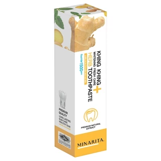 MINARITA - KHING KHING WHITENING FRESH CARE HERB TOOTHPASTE (60g) ยาสีฟัน ขิง ขิงไวท์เทนนิ่ง เฟรช แคร์ เฮิร์บ