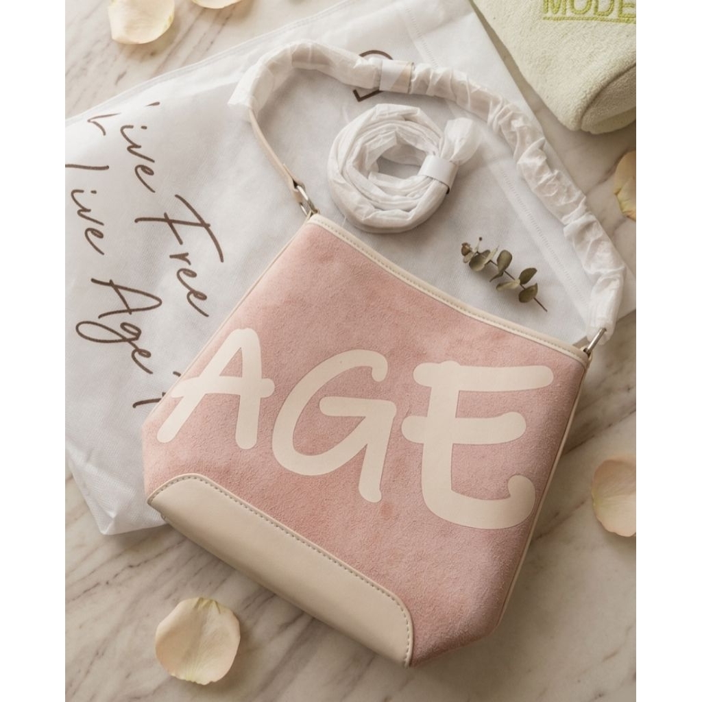 กระเป๋า AGE FREE Mini Gabine - กระเป๋าสะพายไหล่ กระเป๋าทรงถัง กระเป๋าถือสำหรับผู้หญิง