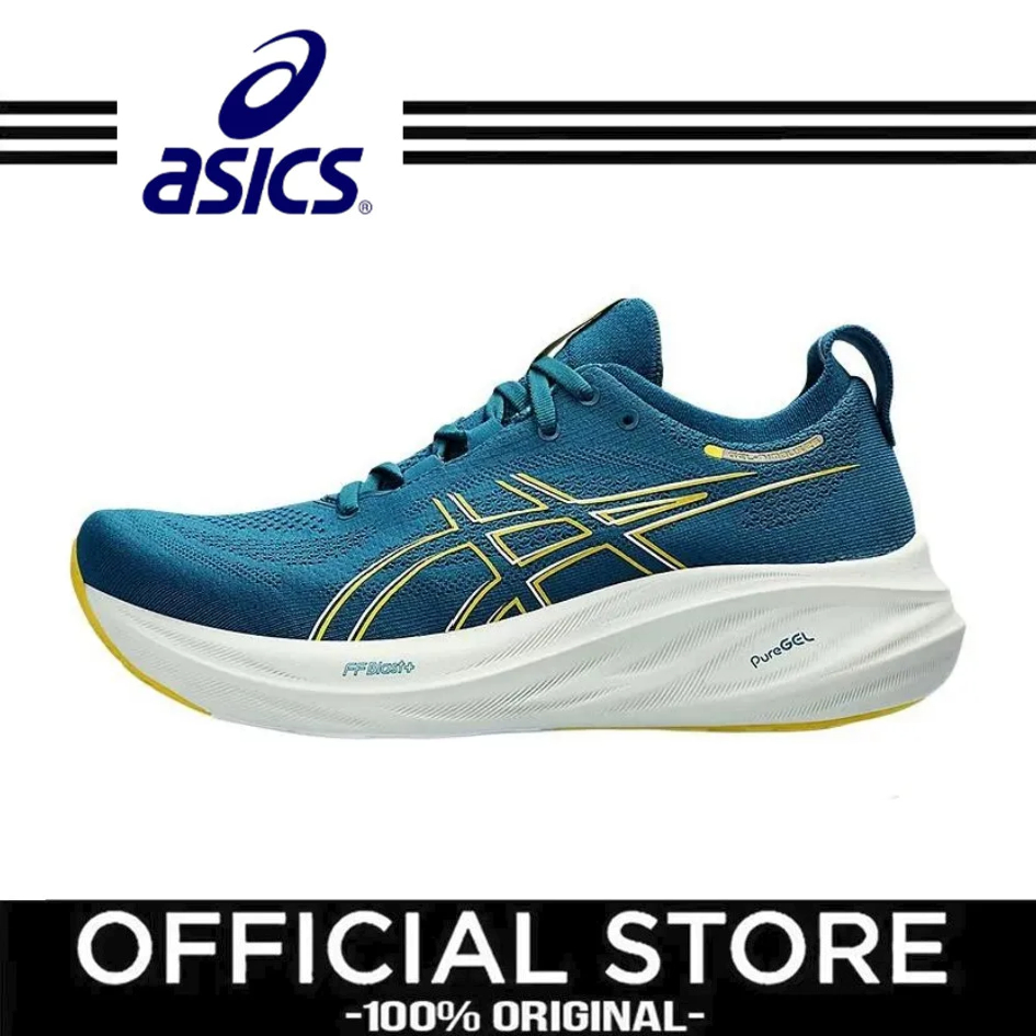 Asics GEL-NIMBUS 26 รองเท้าวิ่งสบาย ๆ สำหรับผู้ชายสีฟ้า