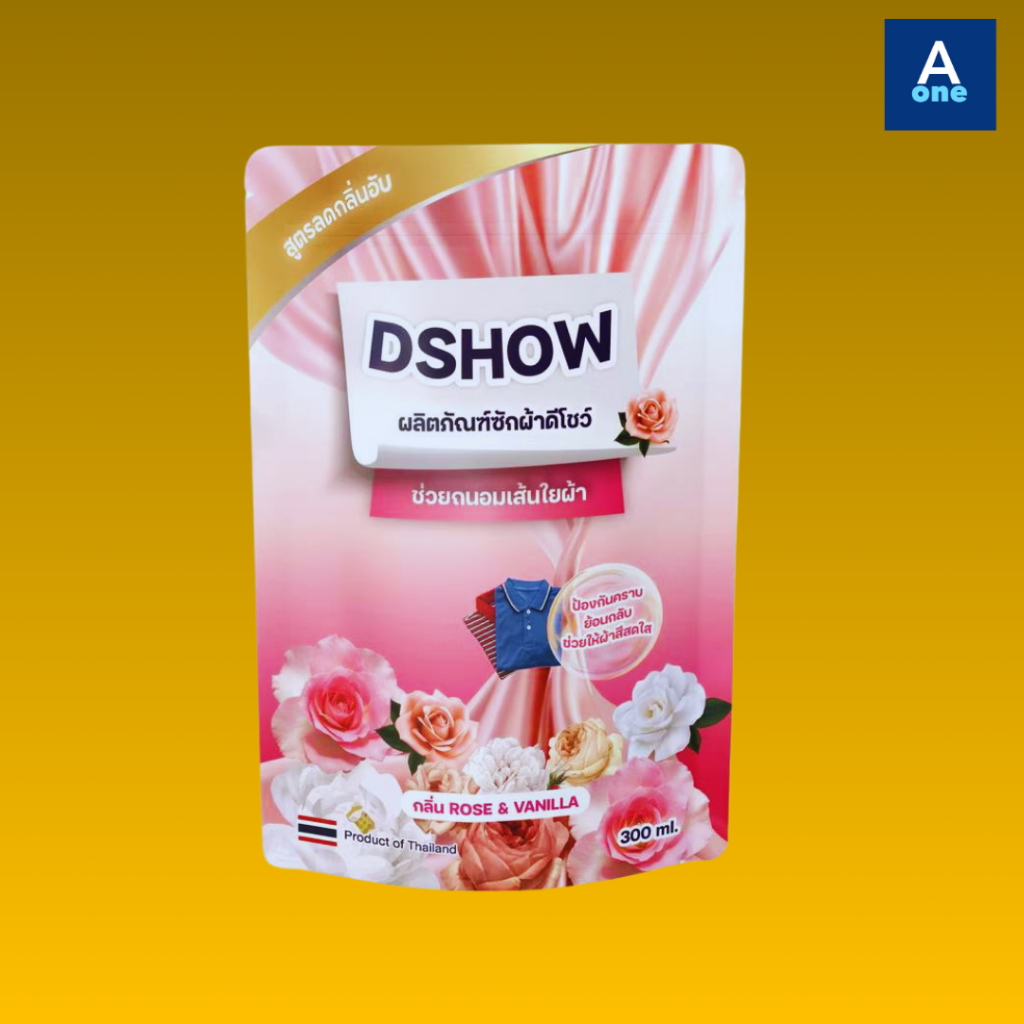 [สินค้าแถมฟรี งดจำหน่าย] DSHOW น้ำยาซักผ้า กลิ่น Rose&Vanila