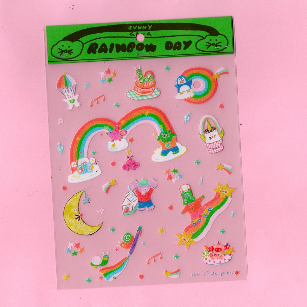 T3D rainbow day sticker