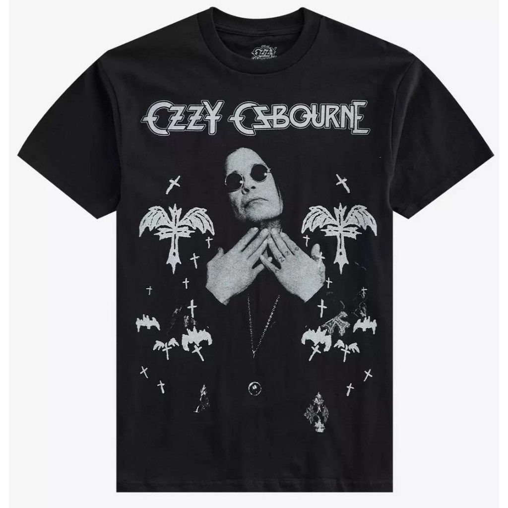HOT!!!Ozzy Osbourne เสื้อยืดลายวง แฟชั่นและระบายอากาศ  เหมาะสำหรับทั้งชายและหญิง