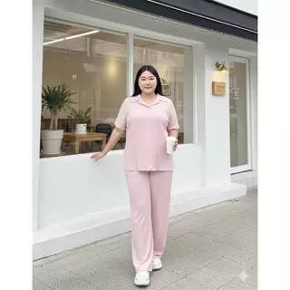 💖 ลดล้างสต็อก 💖ชุดเซ็ทสาวอวบ สาวพลัสไซส์ ไซด์ใหญ่ ใส่ได้ 100+ ผ้าเปลือกไม้ TZ81