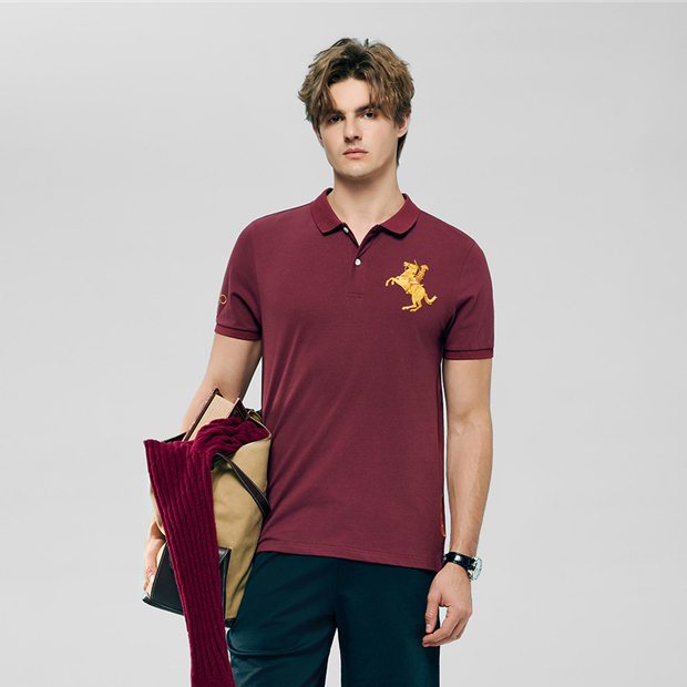 GIORDANO เสื้อโปโลผู้ชาย Men's Slim Napoleon Polo 01016214