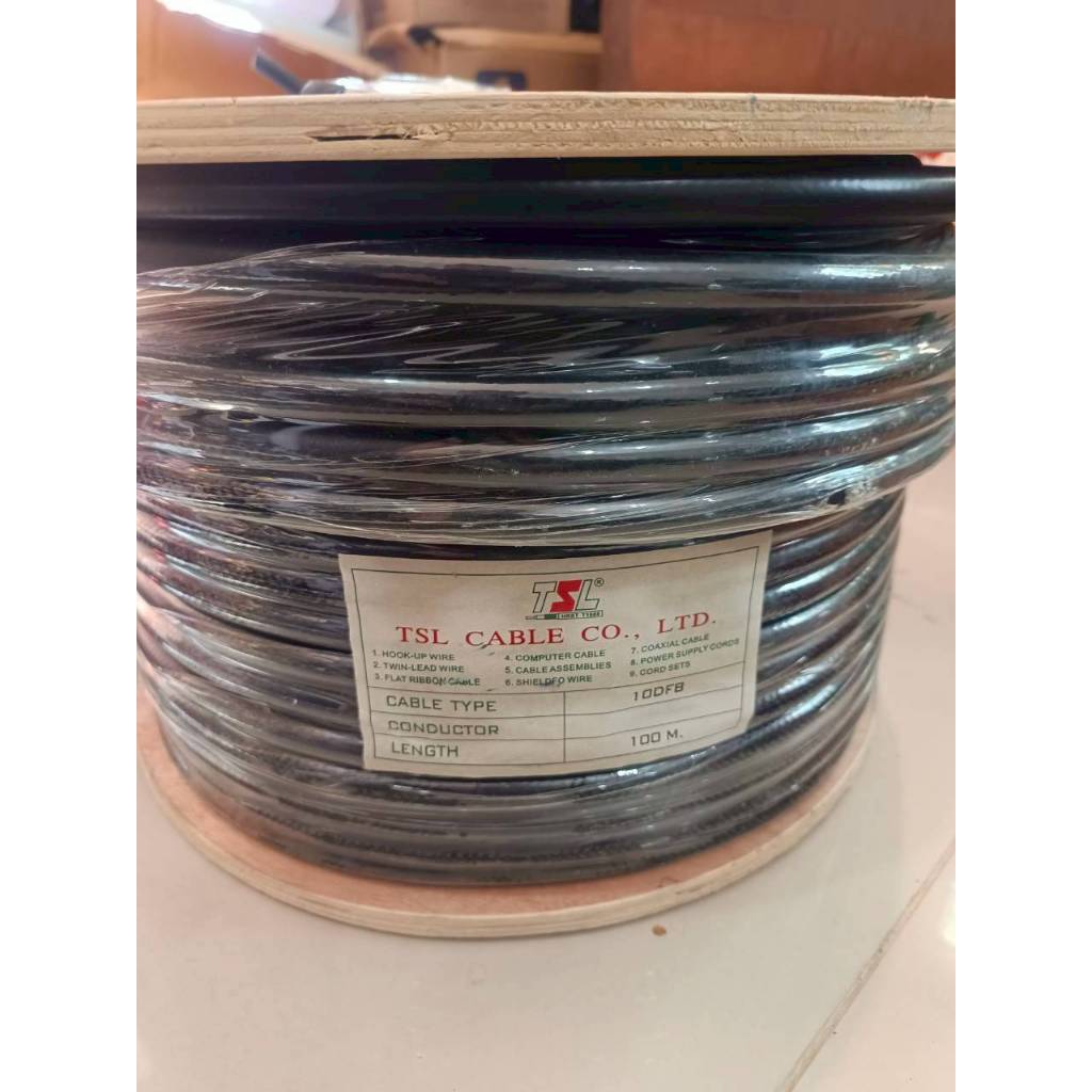 สายนำสัญญาณ 10DFB  คุณสภาพดีงานวิทยุสื่อสาร ยี่ห้อ TSL 100เมตร