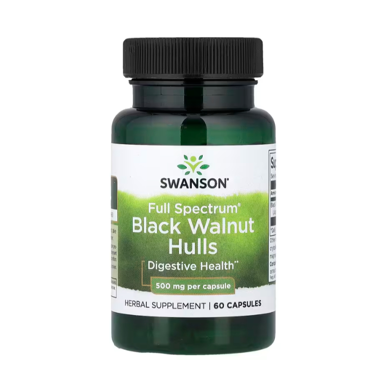 Swanson, Full Spectrum Black Walnut Hulls, 500 mg, 60 Capsules