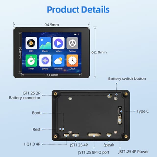 รุ่นยอดนิยม✅ โมดูล หน้าจอ ทัชสกรีน ESP32-S3 3.5นิ้ว Touch Screen Display Capacitive Touch IPS 320x480 8M PSRAM 16M