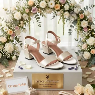 Graceรุ่น040รัดข้อพรีเมี่ยม ไซส์ 36-43 ผ้าซาติน,หนังแก้ว,หนังพียู