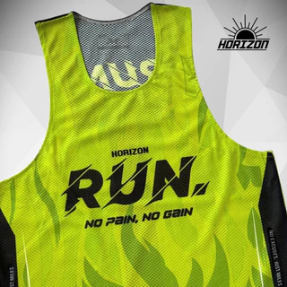 Horizon RUN no pain no gain เสื้อกีฬา เสื้อวิ่ง ULTRA LIGHT เบาบาง Sport Running Jersey