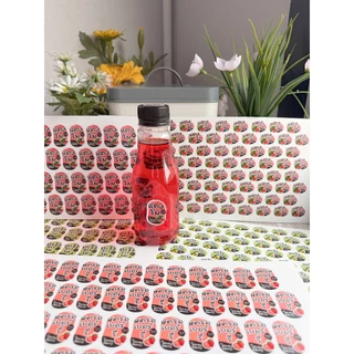 [ปรับใหม่] สติ๊กเกอร์เครื่องดื่ม สติกเกอร์รติดขวดน้ำ ชาไทย กาแฟ น้ำผลไม้ รสชาติเครื่องดื่ม [no.101]