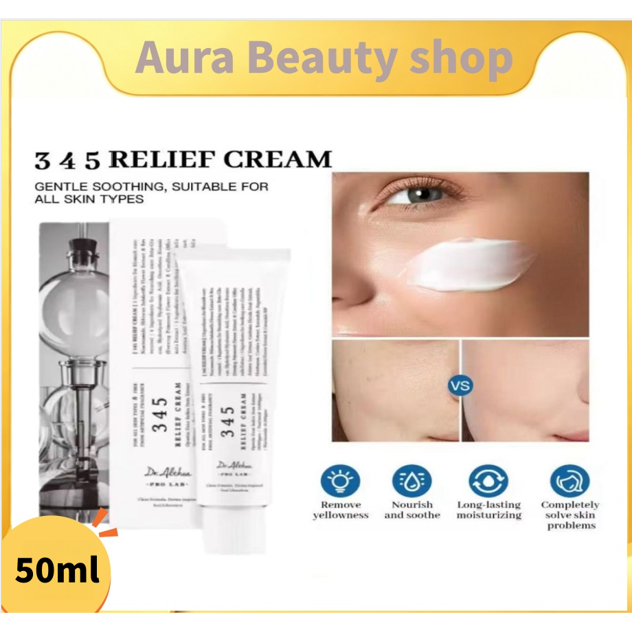 [แท้100%/พร้อมส่ง] Dr.Althea 345 Relief Cream 50ml ครีมเจล ลดรอยสิว ปลอบประโลมผิวอักเสบ ผิวอิ่มฟู
