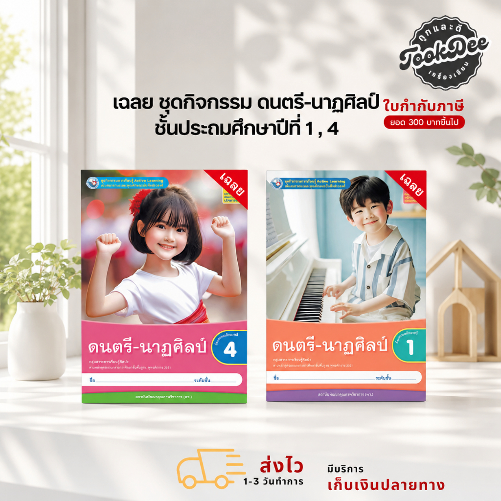 เฉลย ชุดกิจกรรม ดนตรี-นาฏศิลป์ ป.1,ป.4 (พว.)