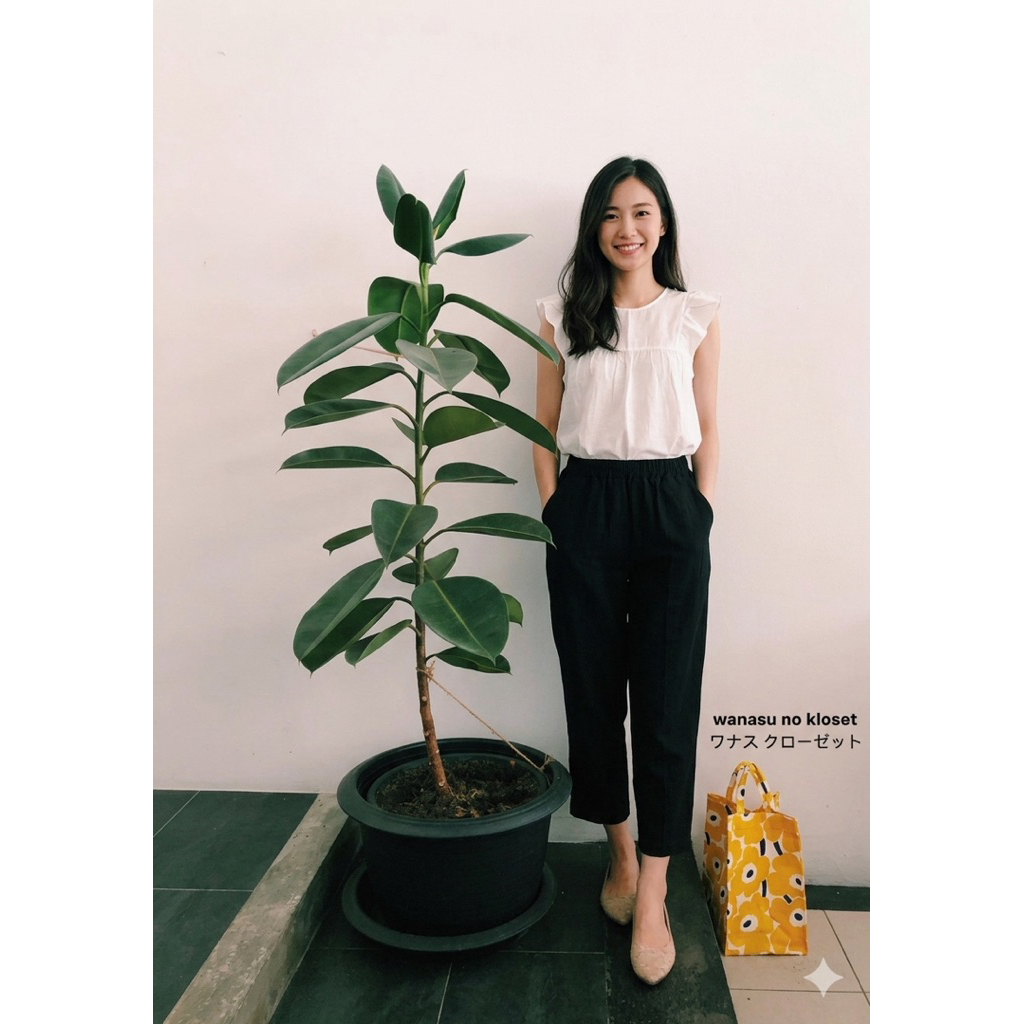 กางเกง minimal P ผ้าลินินผสมผ้าฝ้าย ใส่สบายมากก by wanasu