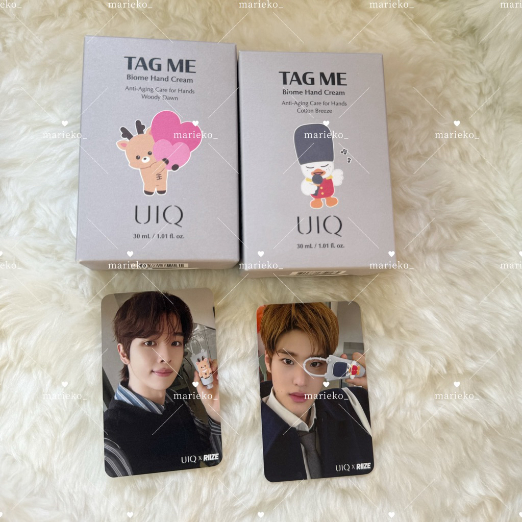 Uiq x RIIZE Tag Me Biome Hand Cream
