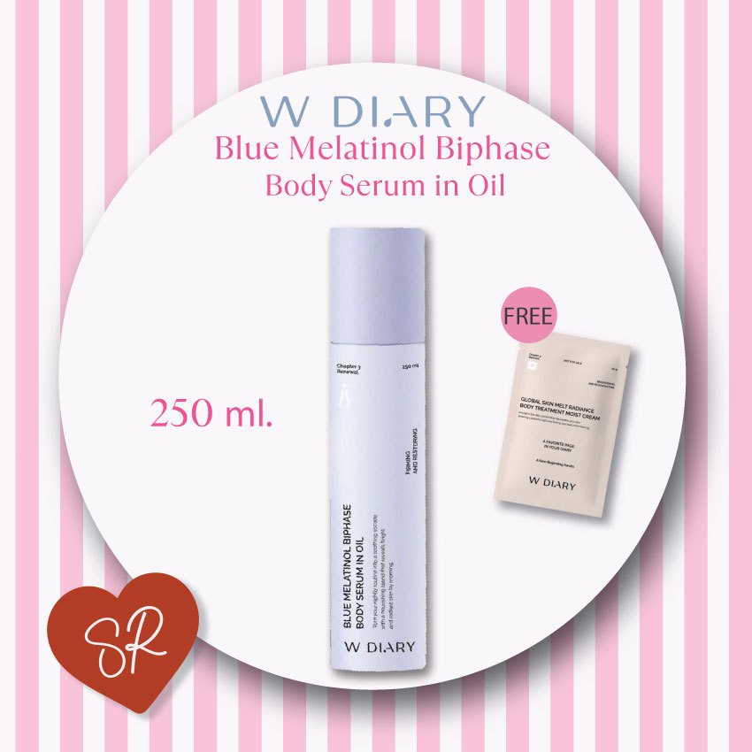 W Diary  Blue Melatinol Biphase Body Serum in Oil 250ml