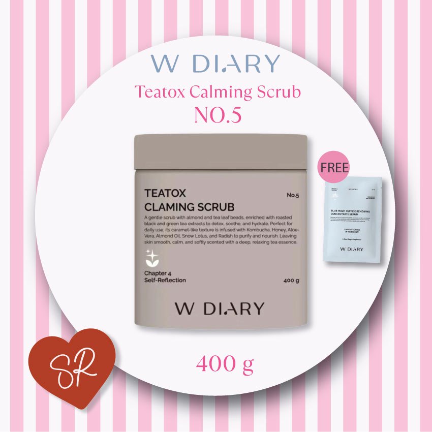 W Diary No.5 Teatox Calming Scrub  400g.