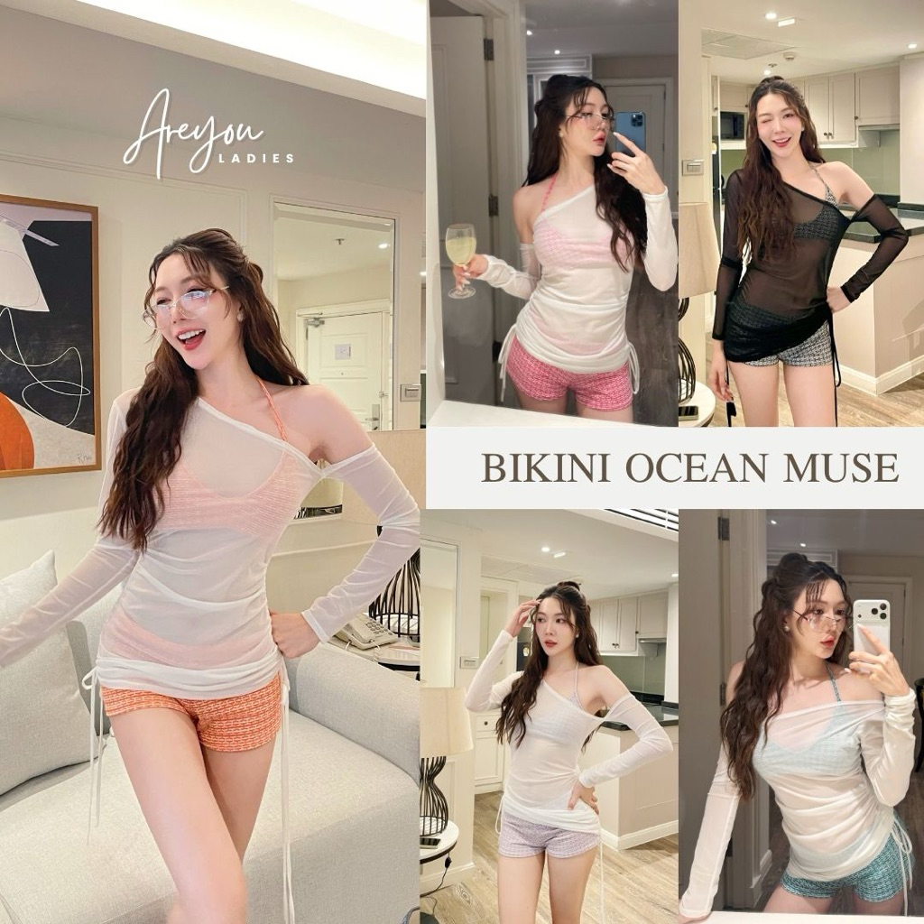 NO.620 Bikini Ocean Muse ชุดเซ็ตบิกินี่3ชิ้นเสื้อ-กางเกงขาสั้น