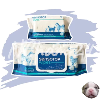 Sensotop wipes บรรจุ 20 และ 60 แผ่น ทิชชู่เปียกสำหรับสัตว์เลี้ยง