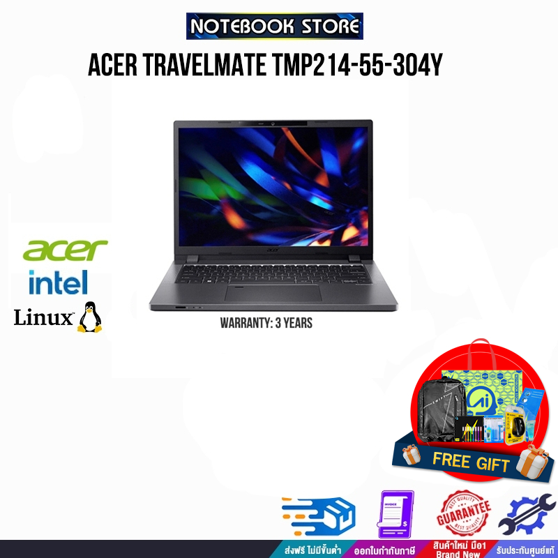 ACER TRAVELMATE TMP214-55-304Y /i3-1315U/ประกัน 3 Y