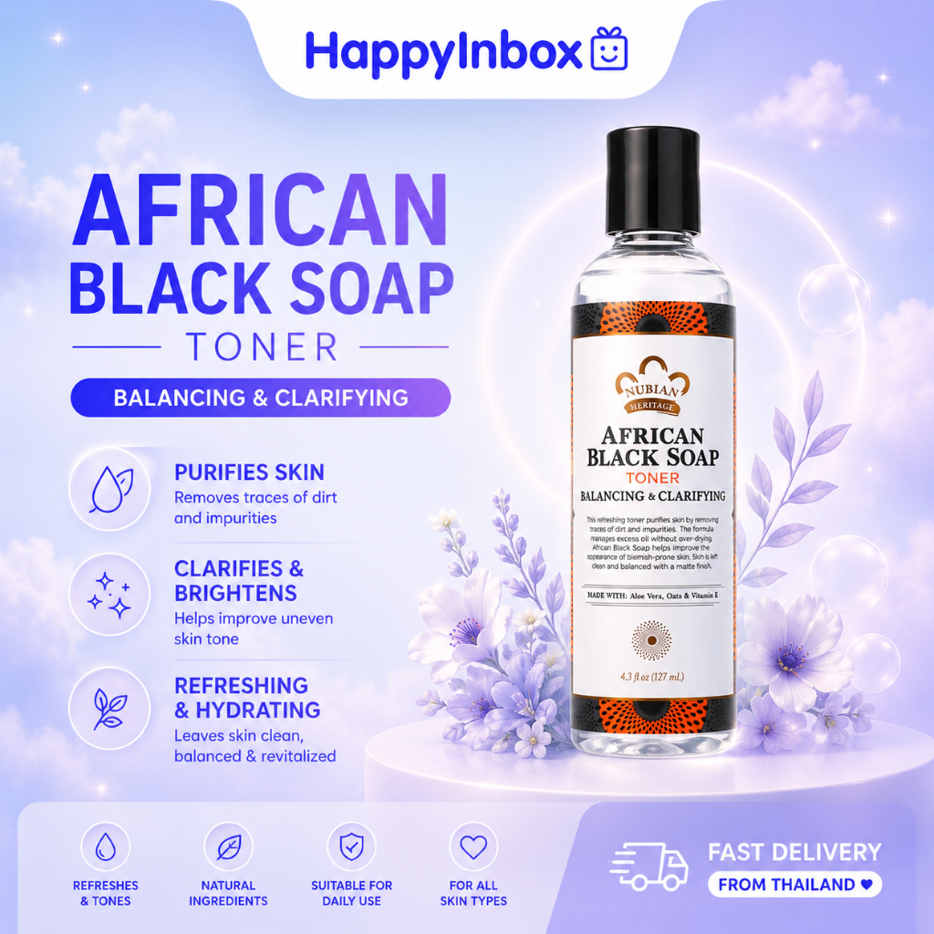 Nubian Heritage African Black Soap Toner 127 ml Balancing & Clarifying