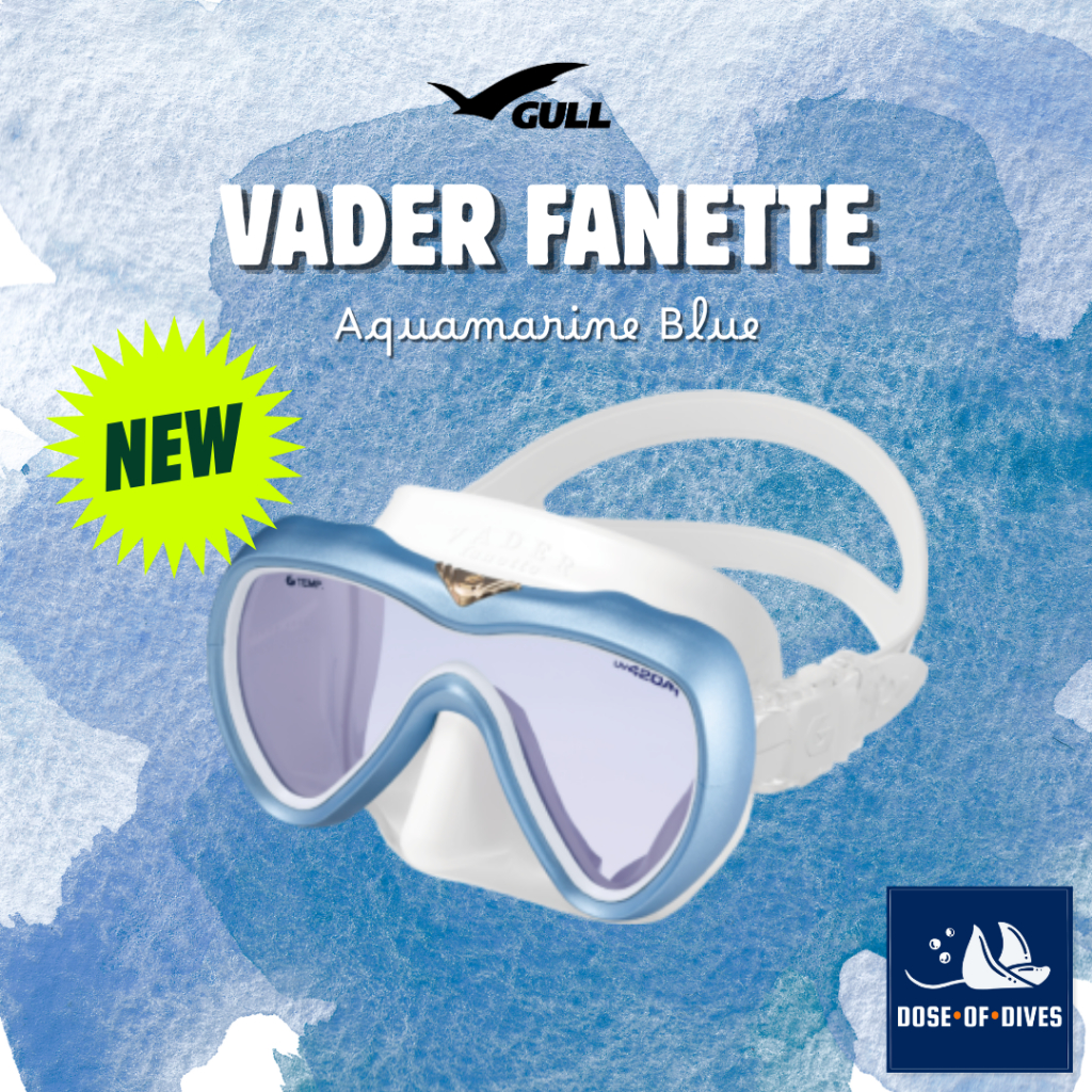 Gull Vader Fanette - หน้ากากดำน้ำ สำหรับผู้หญิง เหมาะกับคนหน้าเล็ก กันแสงUV