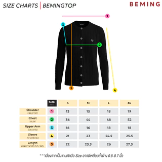 (Pre เทาเข้ม,เหลือง S-L15-20วัน) Bemingtop643(S-XL) - BMG Knit Cardigan (โพส2)