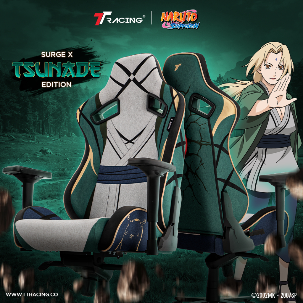 TTRacing Surge X Air Threads Fabric Gaming Chair - Tsunade Naruto Edition เก้าอี้สำนักงาน เก้าอี้เกม