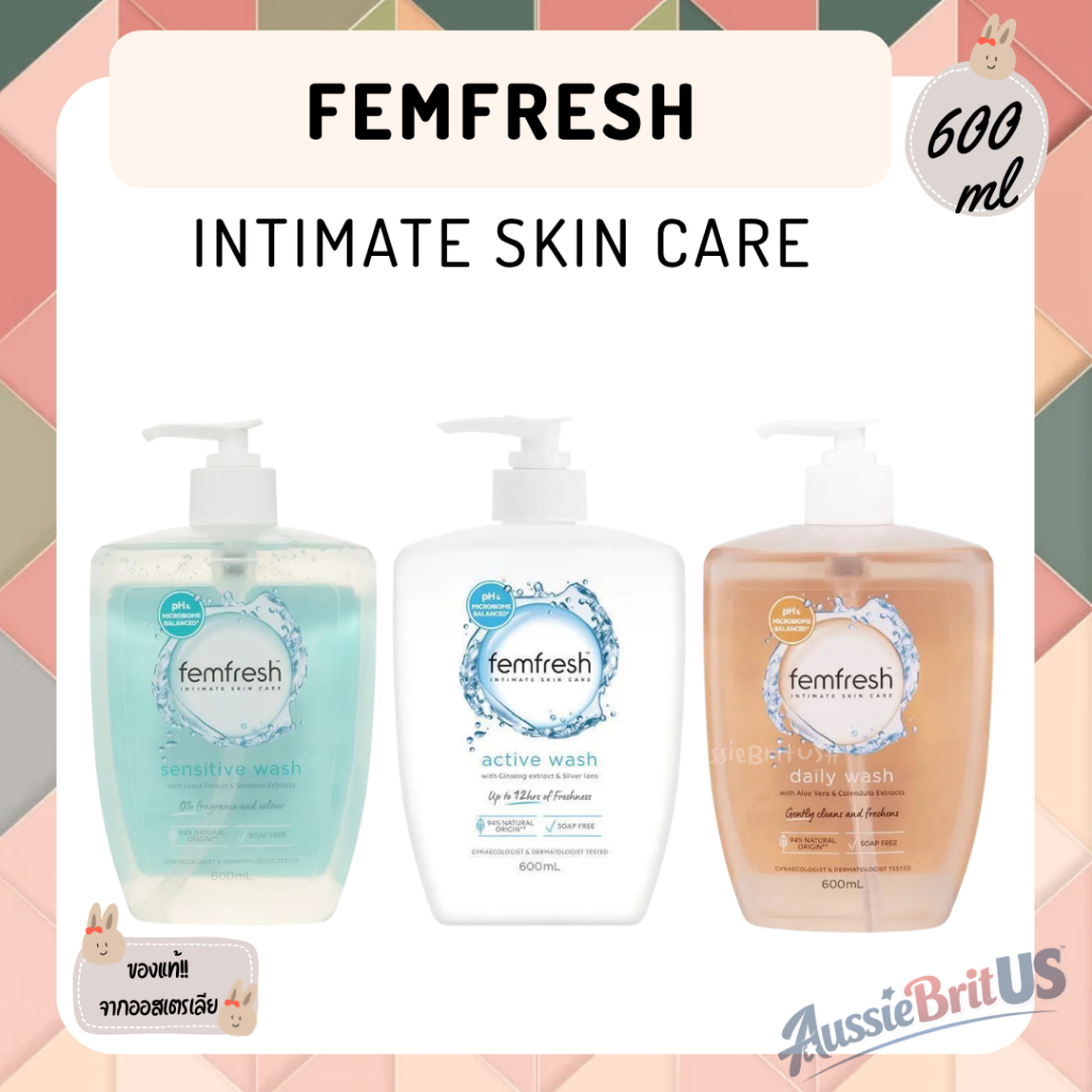 พร้อมส่ง‼️ของแท้✨ Femfresh เจลทำความสะอาดจุดซ่อนเร้น ขนาด 600mL ขวดใหญ่พิเศษ‼️️ จากออสเตรเลีย​ 🇦🇺