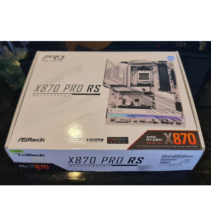 ASROCK X870 PRO RS เมนบอร์ด AMD RYZEN AM5 สภาพสวย ประกันเหลือ