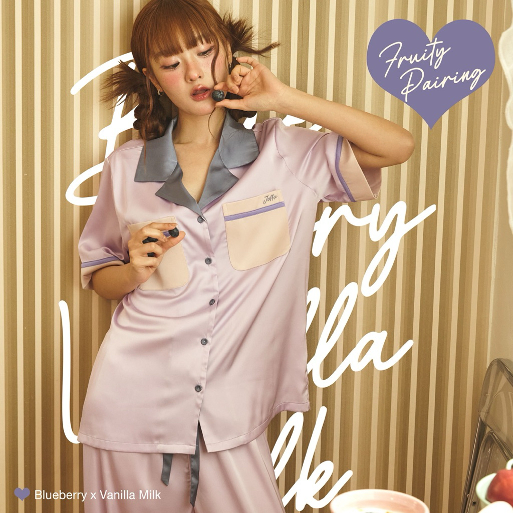 ชุดนอน Juffu-Blueberry X Vanilla milk
