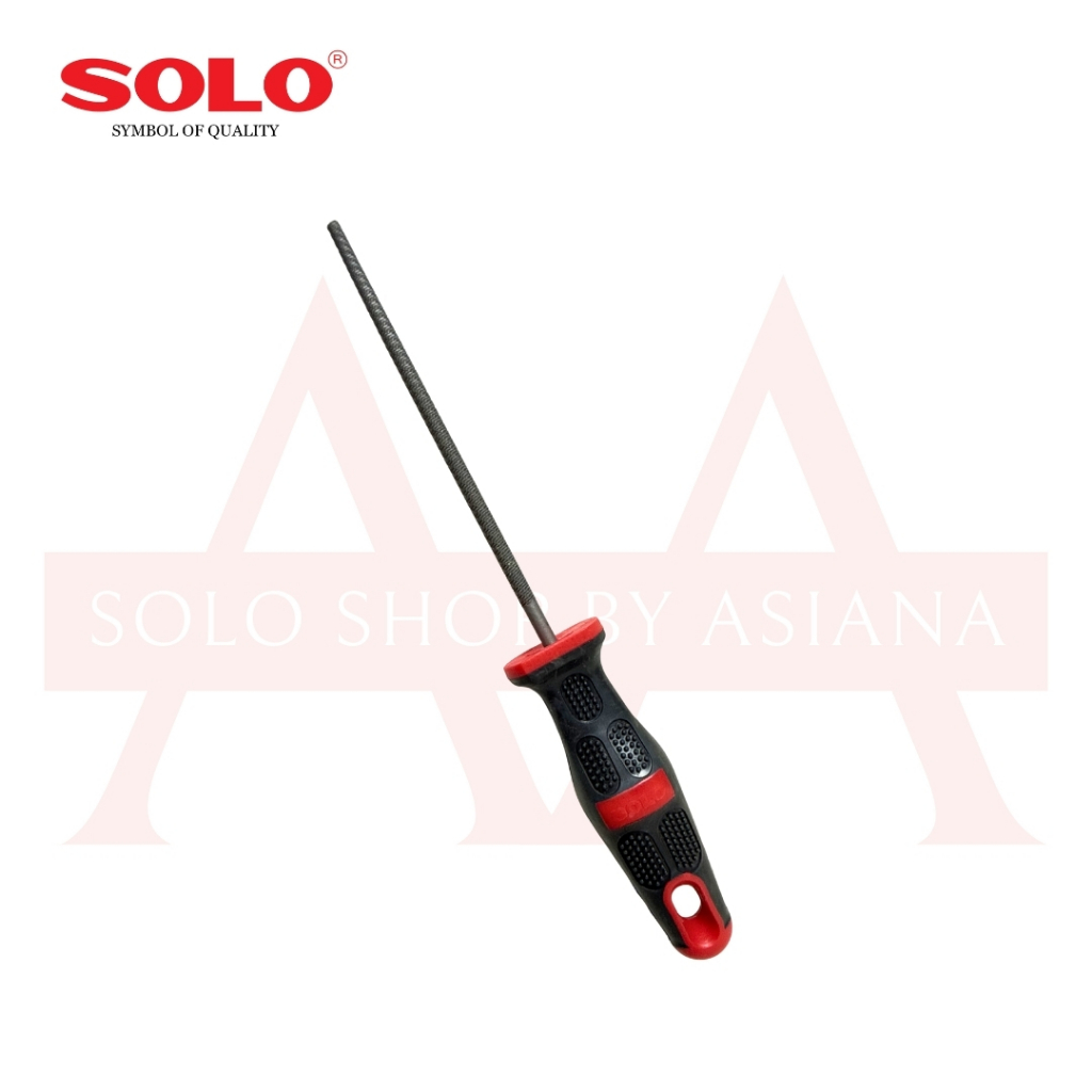 Solo No.241 ตะไบพร้อมด้ามกลมหยาบโซโล 6"/8"/10"/12"