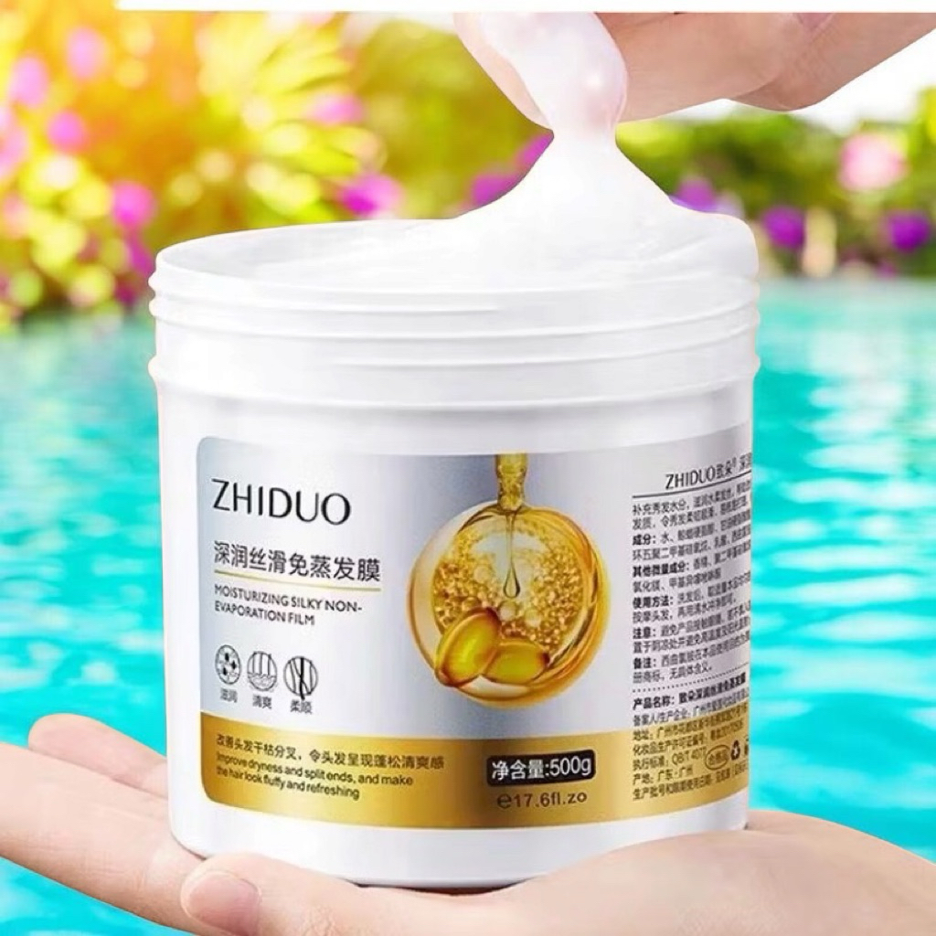 ZHIDUOเคราตินหมักผม ครีมนวมผม  ขนาด 500g. ให้ความชุ่มชื้น ฟื้นฟู เพิ่มวอลลุ่มมีน้ำหนักผม  บำรุงผมเสี