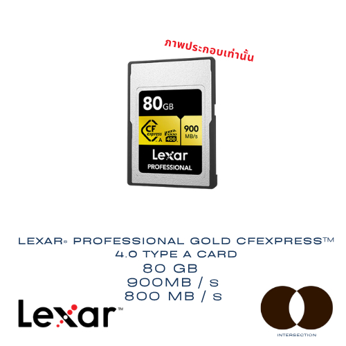 Lexar® Professional GOLD CFexpress™ 4.0 Type A Card  รุ่นเก่า