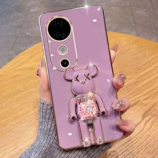 เคส น้องหมี ขาตั้ง สำหรับ VIVO V70FE Y31 Y21D V70 Y05 Y11D V40 V40pro Y04 Y04S Y29Sแบบนิ่ม น่ารัก สินค้าส่งจากไทยnn1