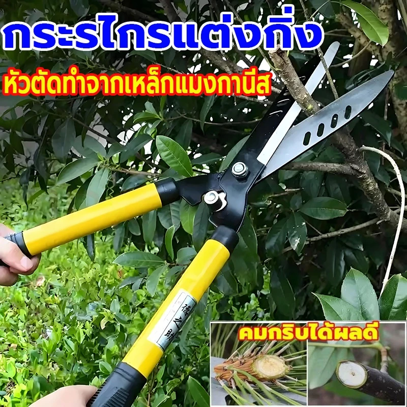 🔥กรรไกรตัดหญ้า กรรไกรตัดแต่งพุ่มไม้ กรรไกรตัดกิ่ง ตัดกิ่งไม้ ตกแต่งสวน
