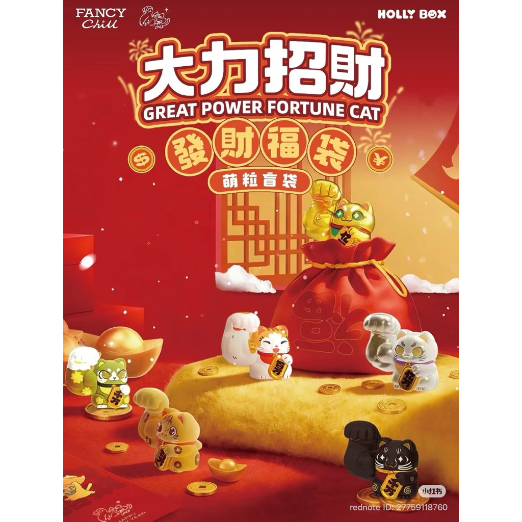 (ย99)โมเดล มินิ : Lucky Cat Great Power Fortune Series Blind Bag