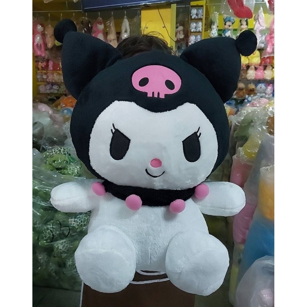 ตุ๊กตาคุโรมิ สีม่วง ขนาด 12 นิ้ว และ ตุ๊กตาคุโรมิ สีดำ ขนาด 20 นิ้ว คุณภาพสูง น่ารัก สำหรับการสะสม