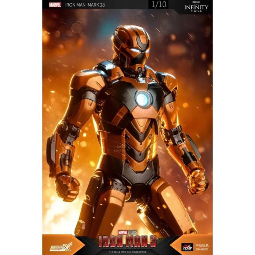 ZD Toys Iron Man 3 ฟิกเกอร์ Iron Man Mark 28 - Jack
