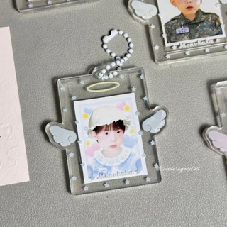 Mini Angel Photocard Frame เฟรมการ์ดปีกนางฟ้า สำหรับโฟโต้การ์ด 1 นิ้ว ห้อยกระเป๋าได้